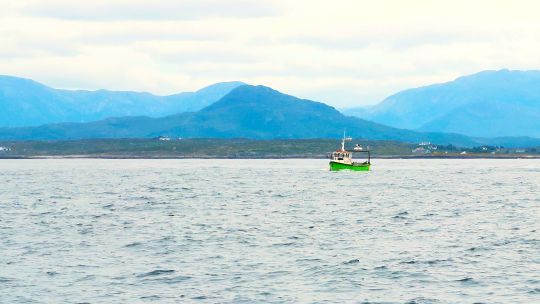 Petit navire de pêche locale et artisanale, Irlande, Connemara