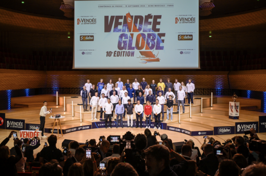 Les skippers à la conférence de presse du Vendée Globe