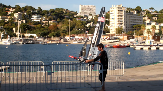 Première nav sur la marina du Roucas Blanc