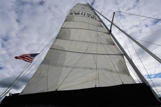 The standard set of sails already provides good performance