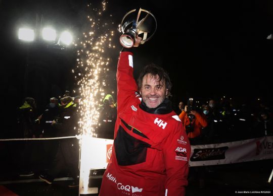 Yannick Bestaven, dernier vainqueur du Vendée Globe © Jean-Marie Liot/Alea