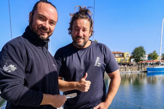 Théo Grellier, gérant Farol & Antoine Cornic Skipper Vendée Globe