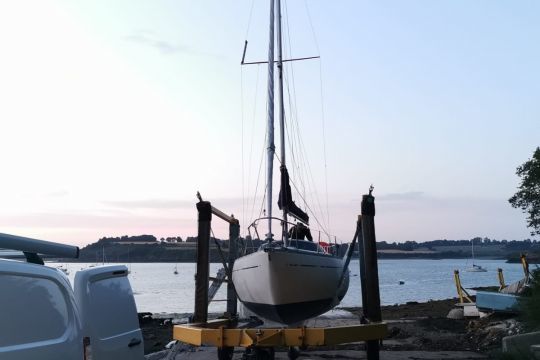 Mise à l'eau sur la Rance