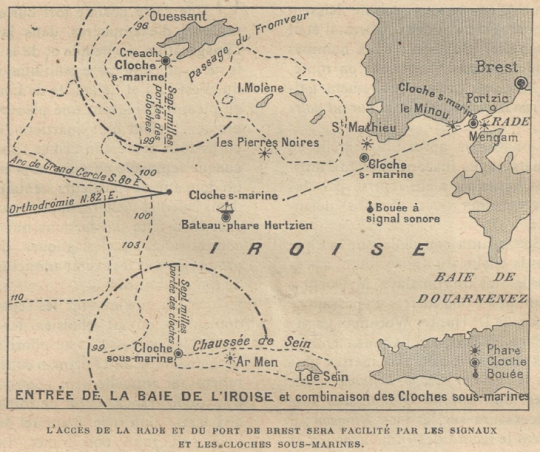 Le projet complet, qui ne vit jamais le jour, comprenait 5 cloches sous-marines 