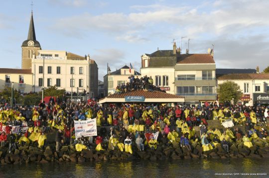 Le chenal des Sables d'Olonne en 2016 © Olivier Blanchet / DPPI / Vendée Globe