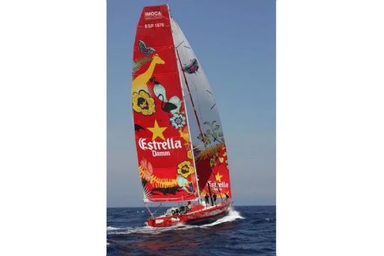 Estrella Damm au départ de la Barcelona World Race 2008