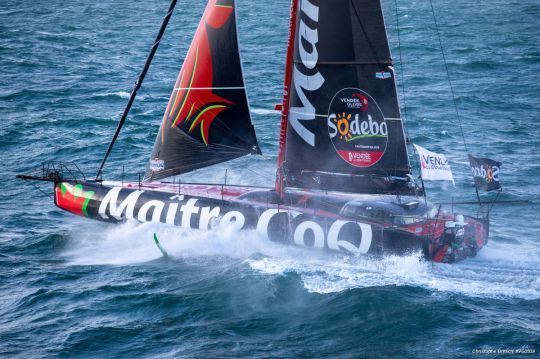 L'IMOCA Maître CoQ V © Christophe Breschi