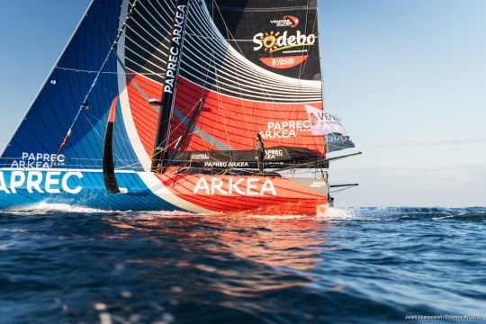 Les grands foils de l'IMOCA Paprec Arkea © Julien Champolion / Polaryse