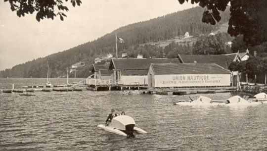 Jean-Antoine Chanony sur le lac de Gérardmer