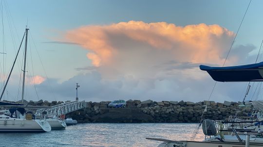 L'ambiance du ciel pendant tout l'été à Morgat