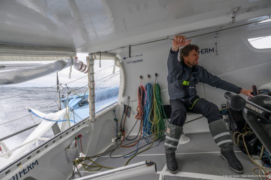 La zone de cockpit de l'IMOCA Biotherm © Ronan Gladu / Team Biotherm