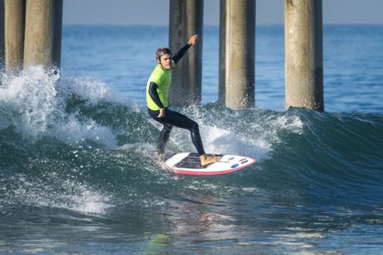 Thomas Da Silva aux Championnats du monde de para-surf à Huntington Beach © ISA