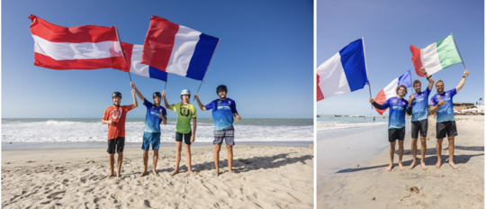 Photos de gauche : Axel-Gerard et Clement-Hamon. Photo de droite : Julien-Rattotti et Oscar-Leclair Crédit GWA