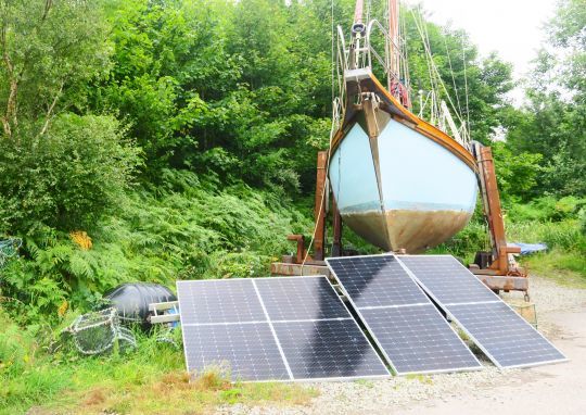 Les panneaux solaires en pleine charge