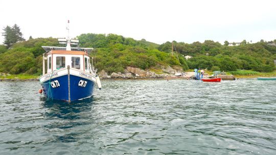 Navire de pêche fonctionnant à l'énergie solaire