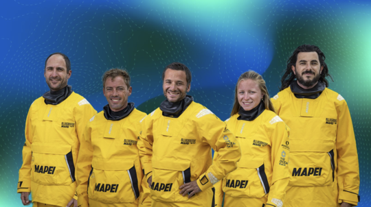 Morgan Lagravi&egrave;re, Thomas Ruyant, Ambrogio Beccaria, Manon Peyre et Pierre Bouras &copy;PierreBourras