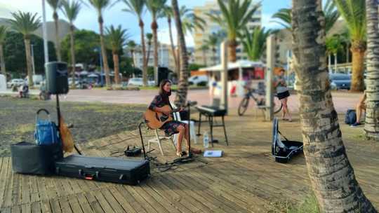 Aur&eacute;lia en concert  San S&eacute;bastian de la Gomera