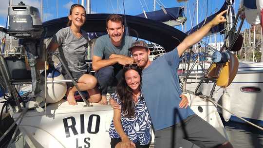 D&eacute;part de Rio de la Gomera avec un &eacute;quipage plein de r&ecirc;ves et de projets