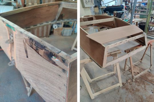 Changement du tableau arri&egrave;re