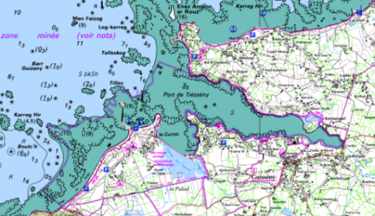 Le mât est tombé à l'entrée de la baie de Tresseny