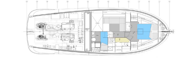 Plan d'aménagement du voilier Plan d'amenagement du bateau