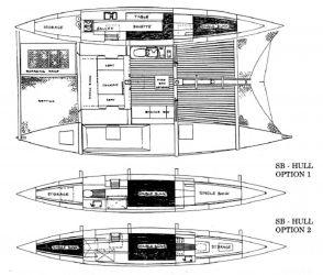 Plan d'aménagement du voilier Plan d'amenagement du voilier