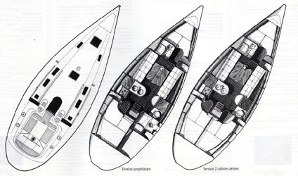 Plan d'aménagement du voilier Plan d'amenagement du voilier