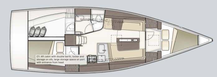 Plan d'aménagement du voilier Plan d'amenagement du voilier