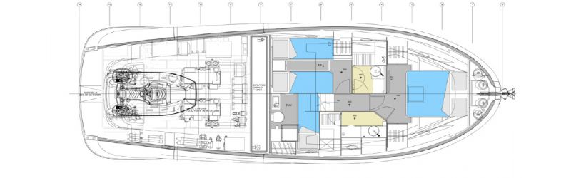 Plan d'aménagement du voilier Plan d'amenagement du voilier
