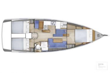 Plan d'aménagement du voilier Plan d'amenagement du bateau
