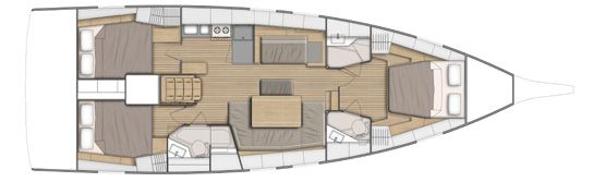 Plan d'aménagement du voilier Plan d'amenagement du voilier