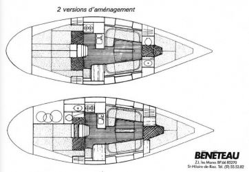Plan d'aménagement du voilier Plan d'amenagement du voilier