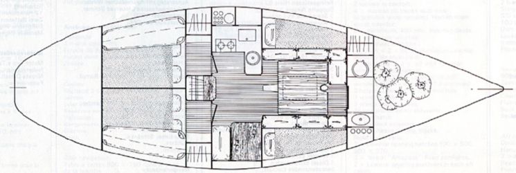 Plan d'aménagement du voilier Plan d'amenagement du voilier