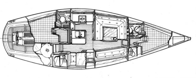 Plan d'aménagement du voilier Plan d'amenagement du voilier