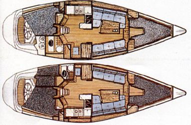 Plan d'aménagement du voilier Plan d'amenagement du voilier