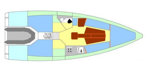 Plan d'aménagement du voilier Plan d'amenagement du voilier