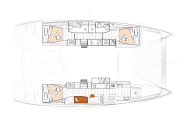 Plan d'aménagement du voilier Plan d'amenagement du bateau