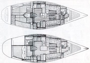 Plan d'aménagement du voilier Plan d'amenagement du voilier