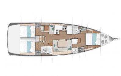 Plan d'aménagement du voilier Plan d'amenagement du bateau