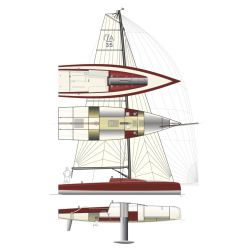 Plan d'aménagement du voilier Plan d'amenagement du voilier