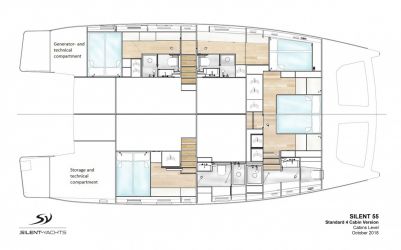 Plan d'aménagement du voilier Plan d'amenagement du bateau