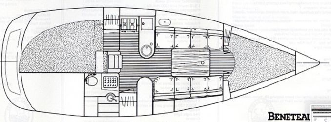 Plan d'aménagement du voilier Plan d'amenagement du voilier