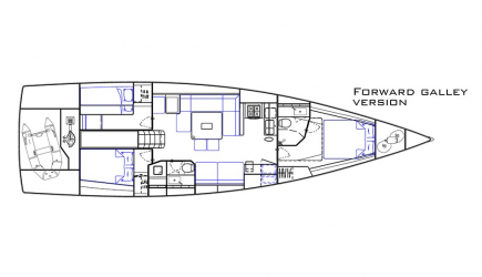 Plan d'aménagement du voilier Plan d'amenagement du bateau