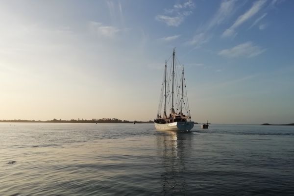 Beau temps, belle mer en ce 26 janvier 2024 pour les dpart du Rara Avis et de son quipage en transatlantique