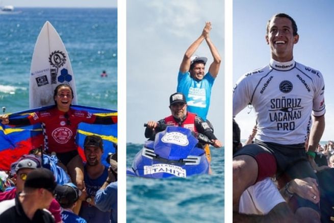 Johanne Defay, Jrmy Flores et Maxime Huscenot, victorieux sur leurs preuves de surf international