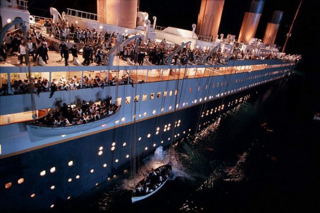 Naufrage du Titanic dans le film de James Cameron
