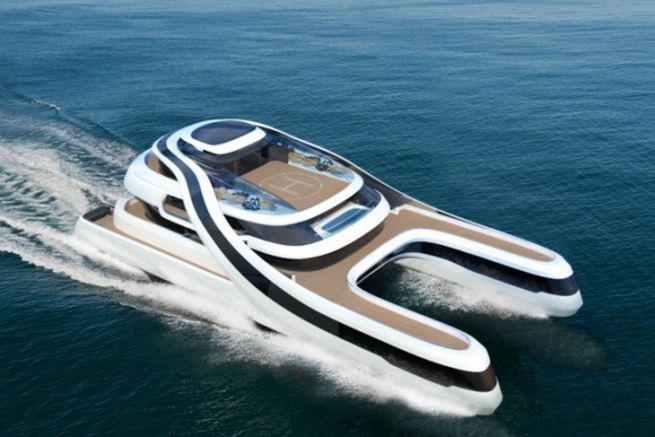 Rn, un concept de catamaran futuriste, destin  la clientle chinoise