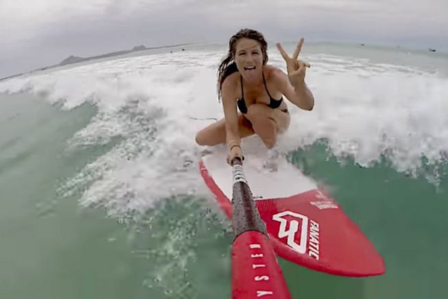 Sarah de Pouss par le Vent au Cap Vert