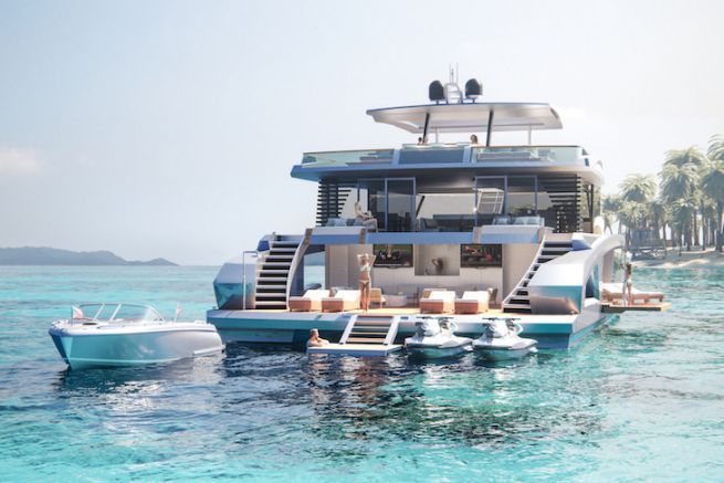 Oasis 80, un catamaran support