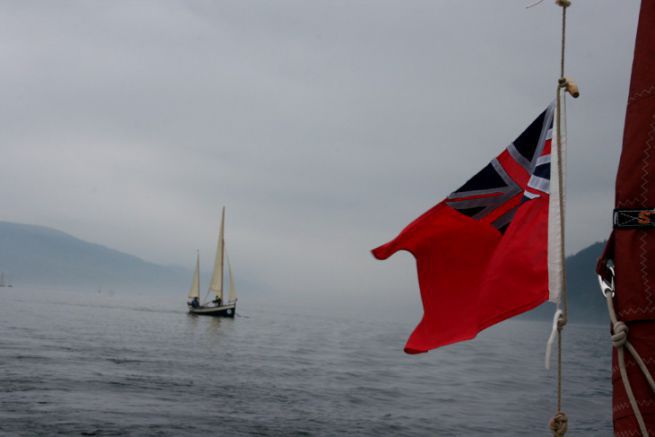 Aviron dans la brume sur le Loch Ness lors du SailCaledonia 2018